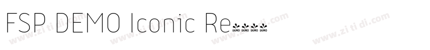 FSP DEMO Iconic Re字体转换 FSP DEMO Iconic Re字体转换